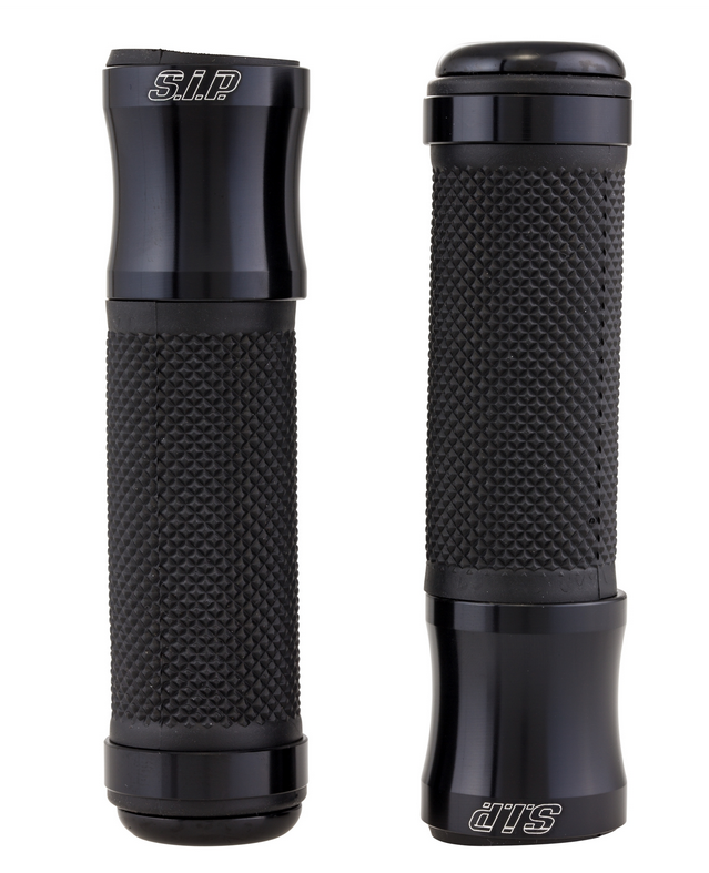 Puños Ø 24/24 mm, L 125 mm para Vespa PX 125-200ccm, negro brillante