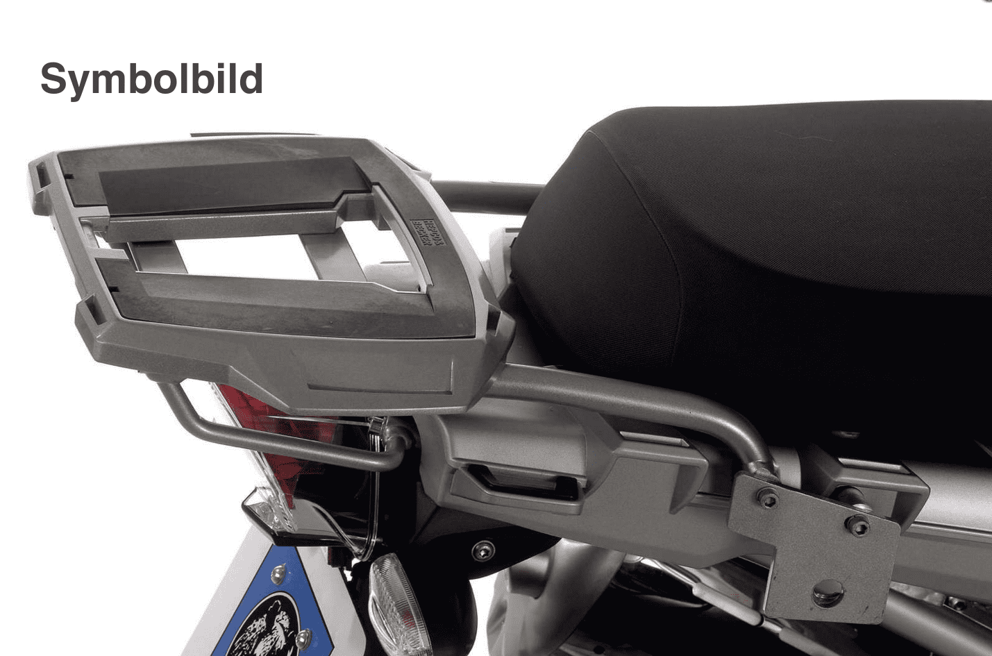 Portaequipajes Easyrack negro para combinación sin portaequipajes original para BMW R 1200 GS (08-12)