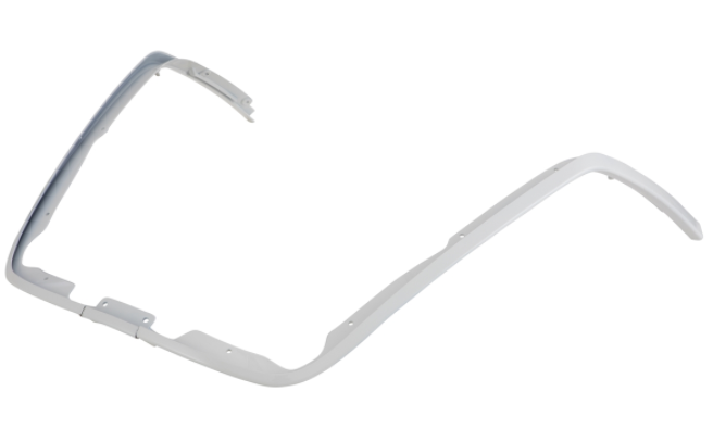 Protector de pierna de tubo de ranura mono blanco para Vespa Primavera/Sprint 50-150ccm