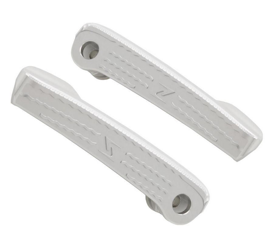 Estribos, derecho e izquierdo para Vespa GTS/GTS Super/GTV/GT 60/GT/GT L 125-300cc, plata