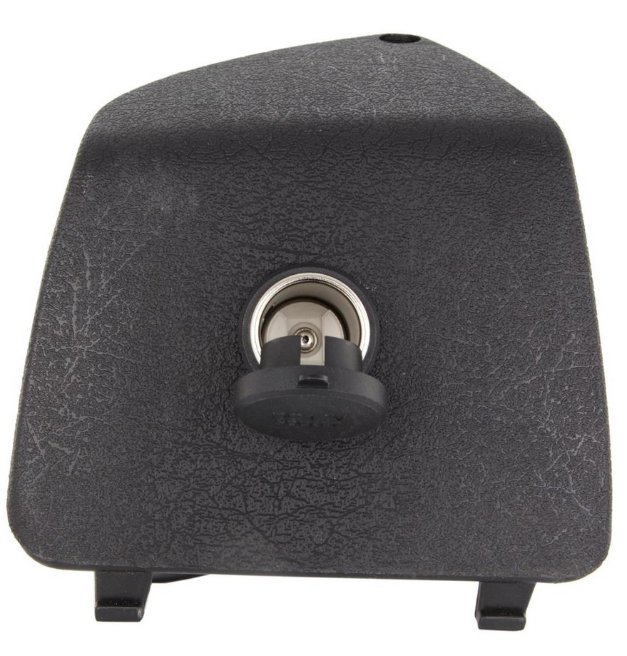 Tapa del maletero izquierda con encendedor de 12V para Vespa GTS/GTS Super/GTV/GT, negro