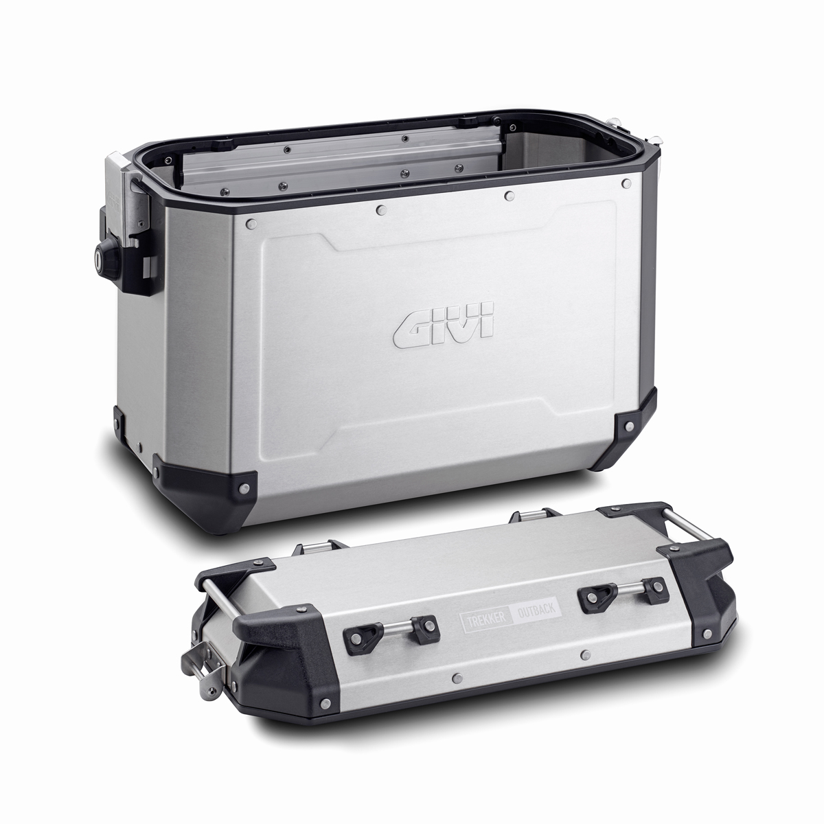 Juego de maletas laterales de aluminio Givi Trekker Outback 37L Monokey