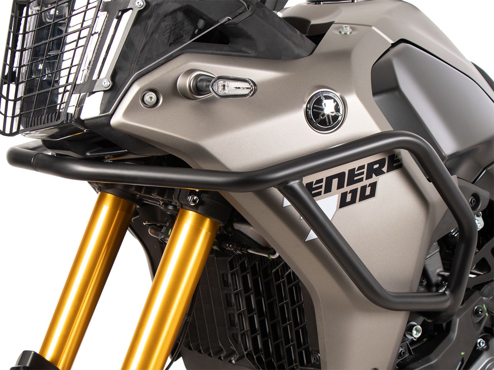Barra protectora de depósito negra para Yamaha Ténéré 700 (25-) Hepco & Becker