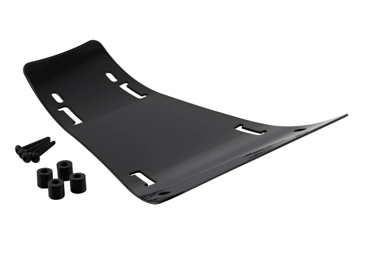 Portaequipajes escalonado Reposapiés 2.0 para Vespa GTS/GTS Super/GTV/GT, negro brillante