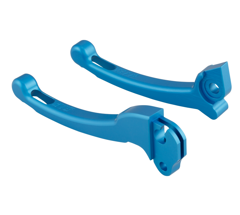 Juego maneta deportiva embrague/freno para Vespa PX 125-200ccm, HBZ Grimeca, derecha/izquierda, azul mate