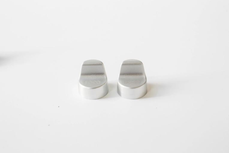 Tapa del orificio del espejo izquierda y derecha SOCA para Vespa Primavera/Sprint/Elettrica 50-150cc, plata