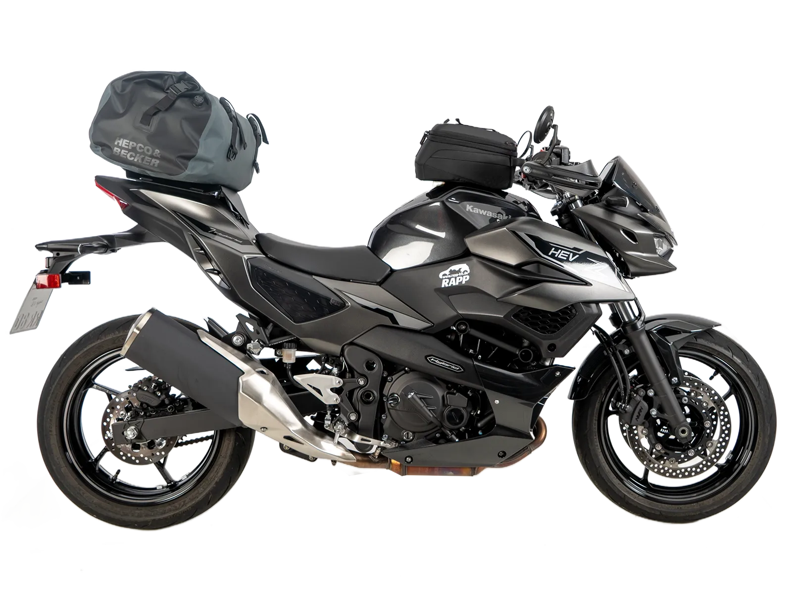 Portaequipajes deportivo negro para Kawasaki Z 7 Hybrid (24-) Hepco & Becker