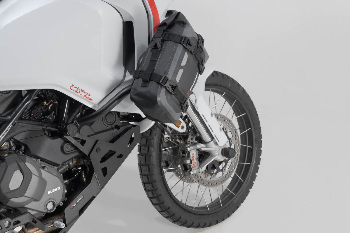 SW-Motech Bolsa trasera Drybag 80 para Ducati Multistrada 1200 /S /Enduro, negro / gris - SW Motech