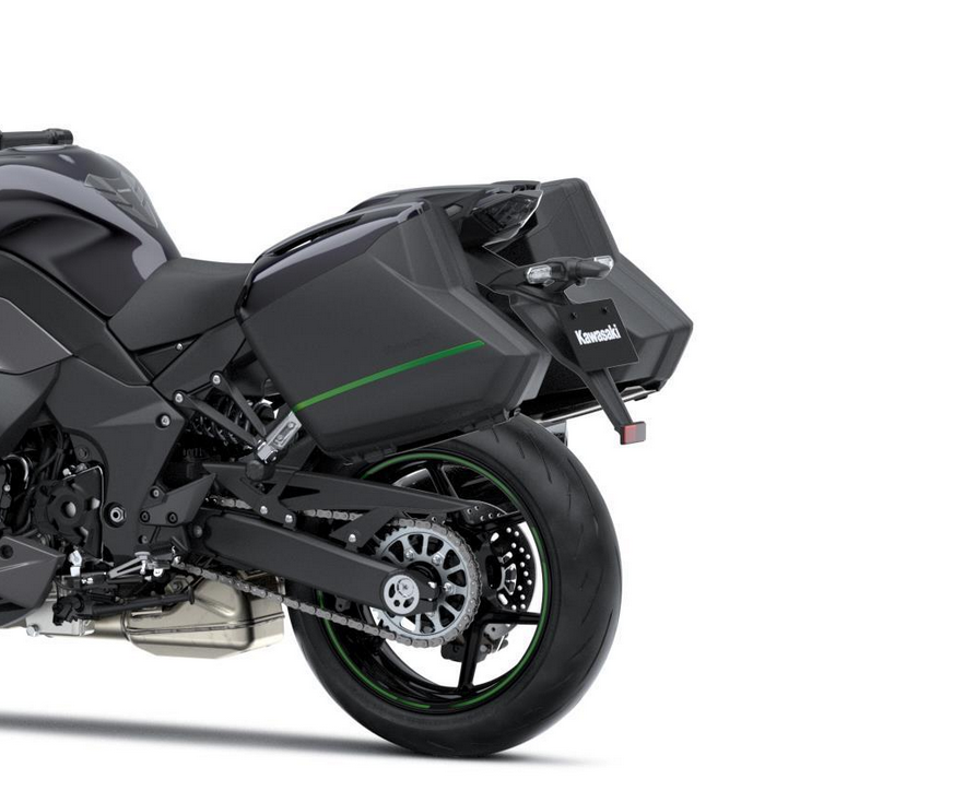 Juego de tiras decorativas para maletas laterales 28L Original Kawasaki