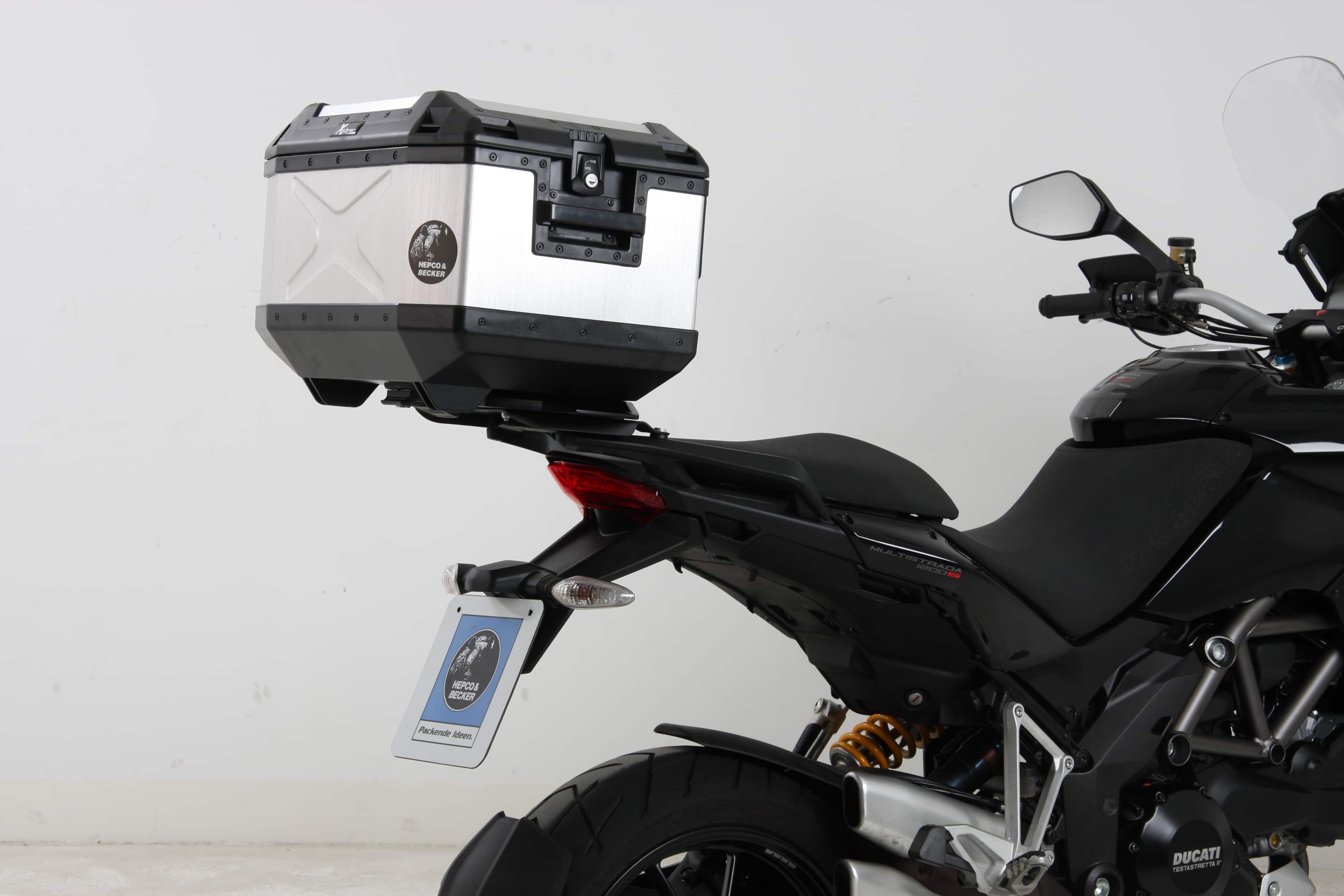 Portamaletas superior de aluminio para Ducati Multistrada 1200 /S (10-14) Hepco & Becker