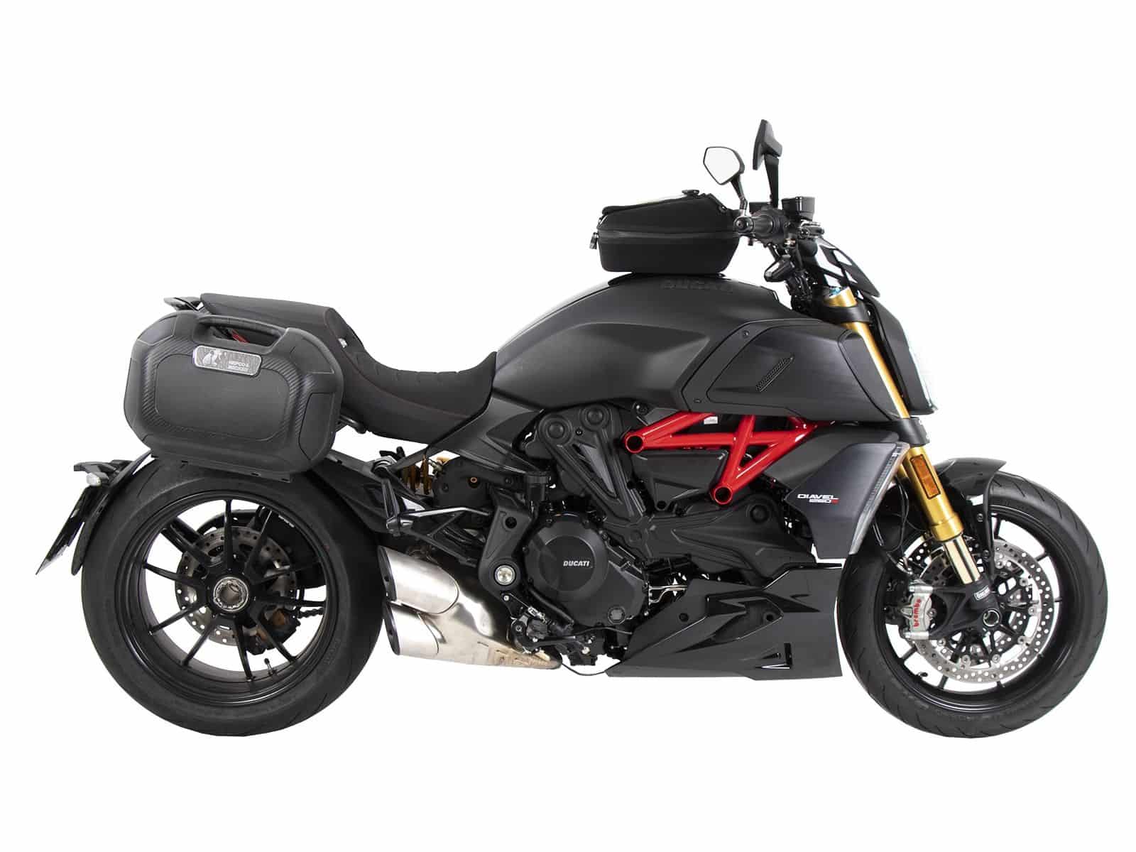 Anillo básico del depósito incl. unidad de cierre de la bolsa del depósito para Ducati Diavel 1260 /S (19-22) Hepco & Becker