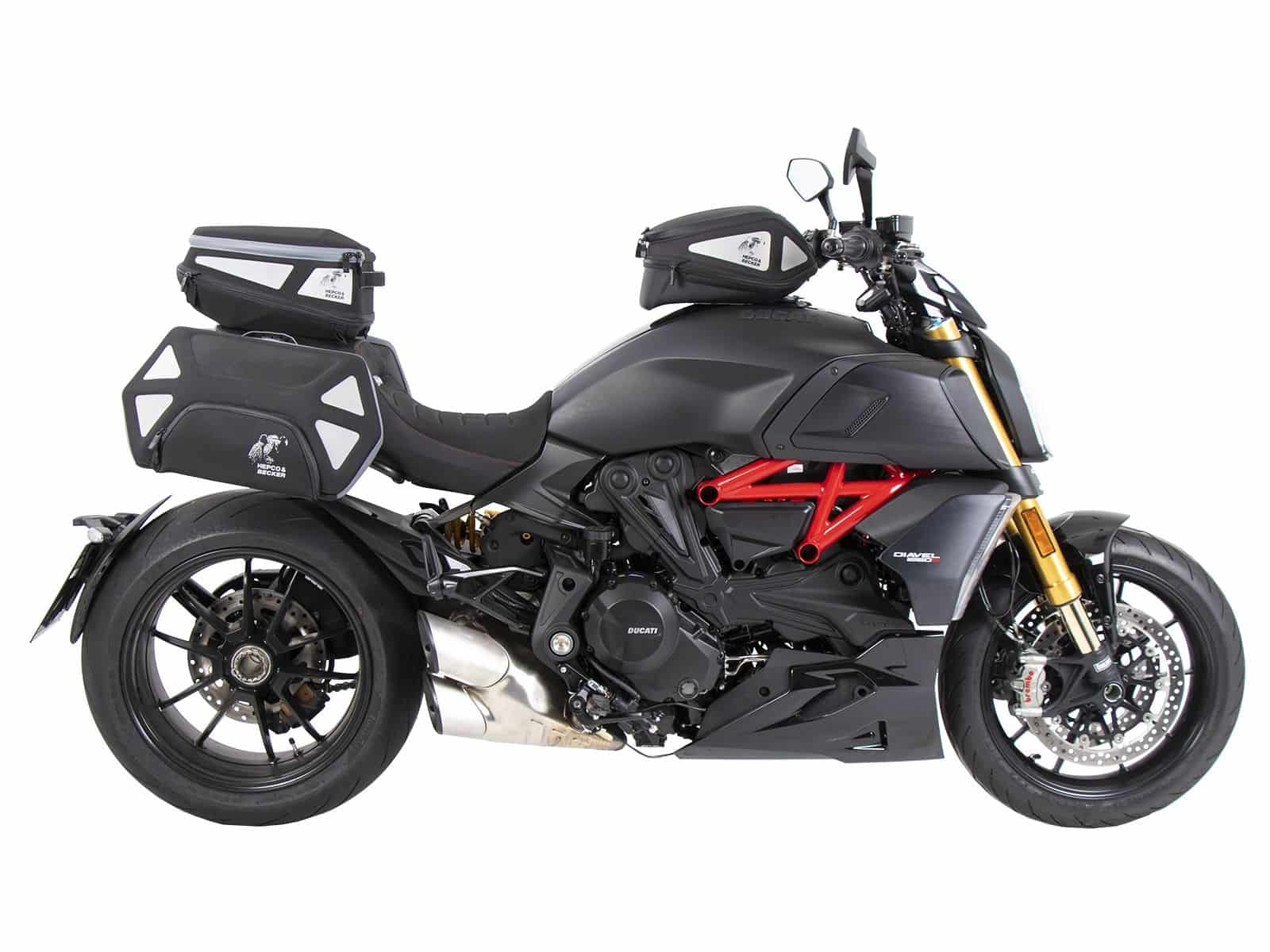Anillo básico del depósito incl. unidad de cierre de la bolsa del depósito para Ducati Diavel 1260 /S (19-22) Hepco & Becker