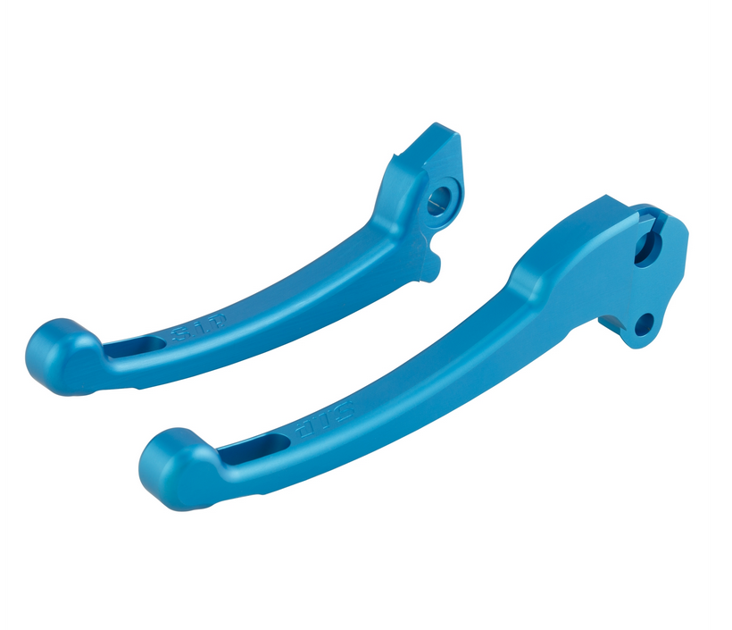 Juego maneta deportiva embrague/freno para Vespa PX 125 -150ccm, HBZ Hengtong, derecha/izquierda, azul mate