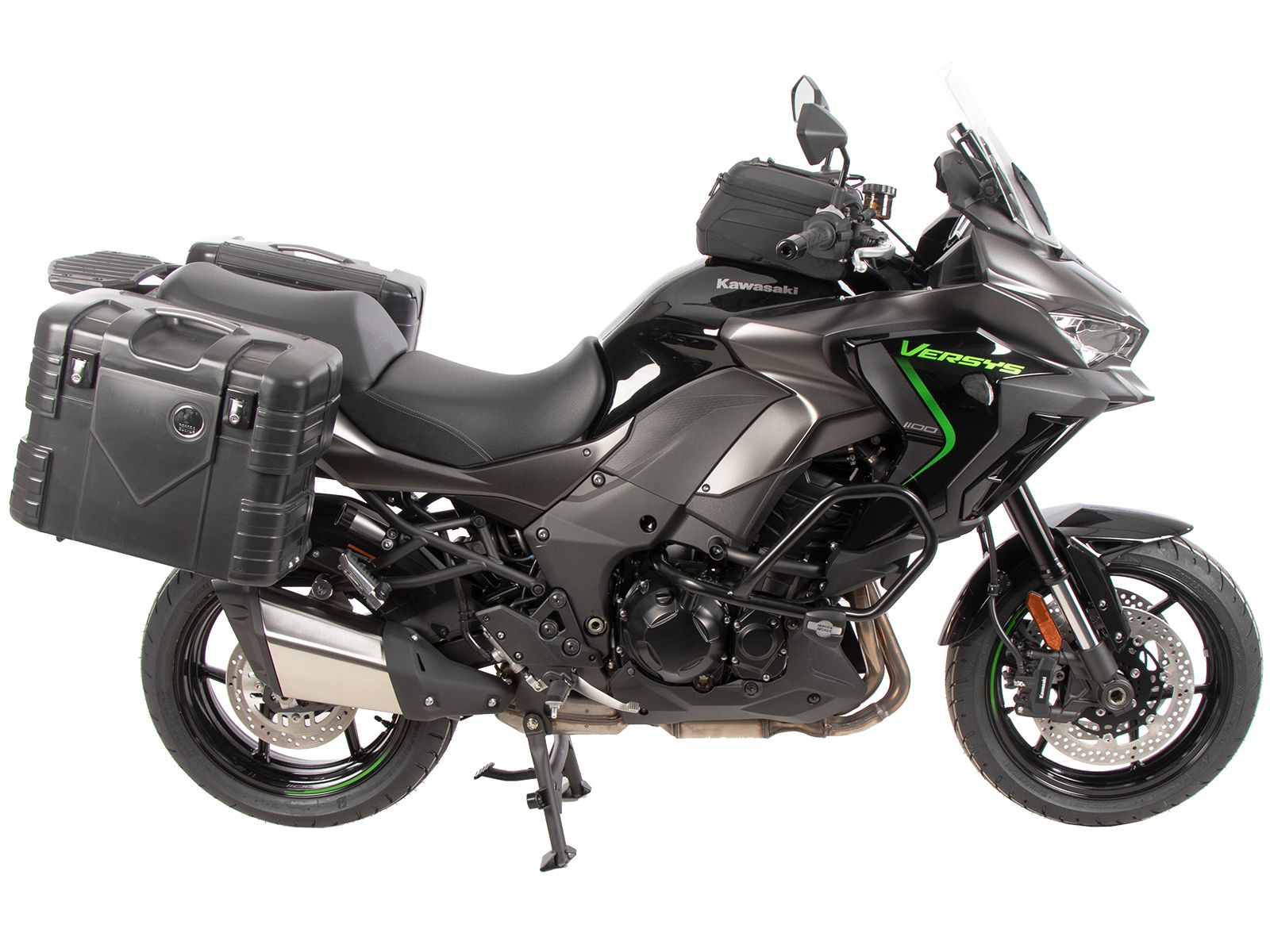 Portamaletas lateral Lock-it extraíble negro para Kawasaki Versys 1100 /SE (25-) Original Hepco & Becker