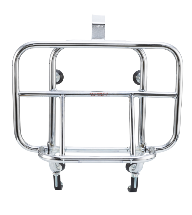 Portaequipajes delantero para Vespa GTS/GTS Super/GTV/GT 60/GT/GT L 125-300cc, plegable, cromado