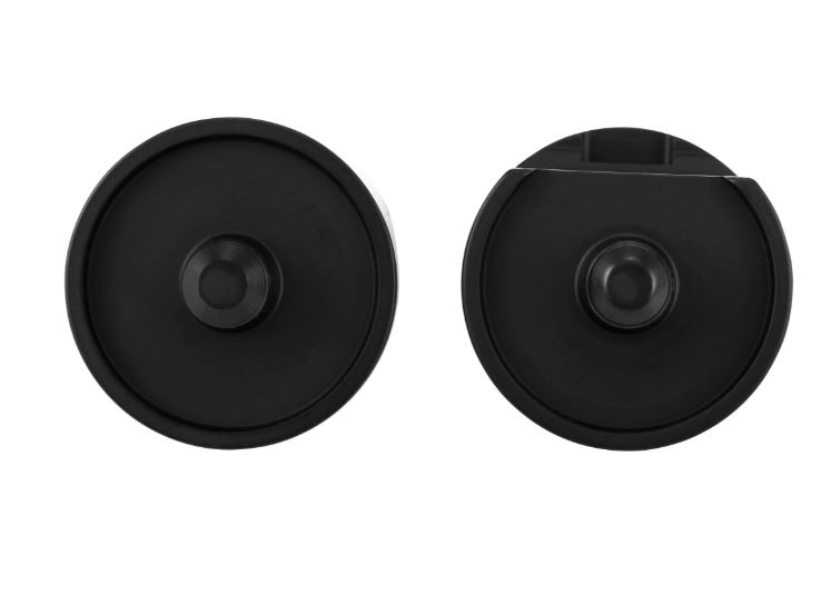 Tapa del orificio del espejo izquierda y derecha para Vespa Primavera/Sprint/Elettrica 50-150cc, negro mate