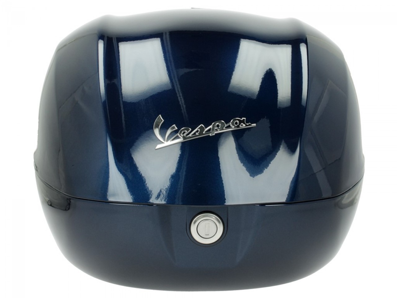 Kit baúl 32L azul medianoche (222/A), respaldo beige para Vespa Sprint / Primavera
