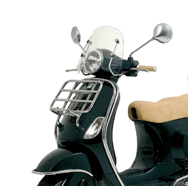 Portaequipajes original plegable delantero cromado Vespa LX