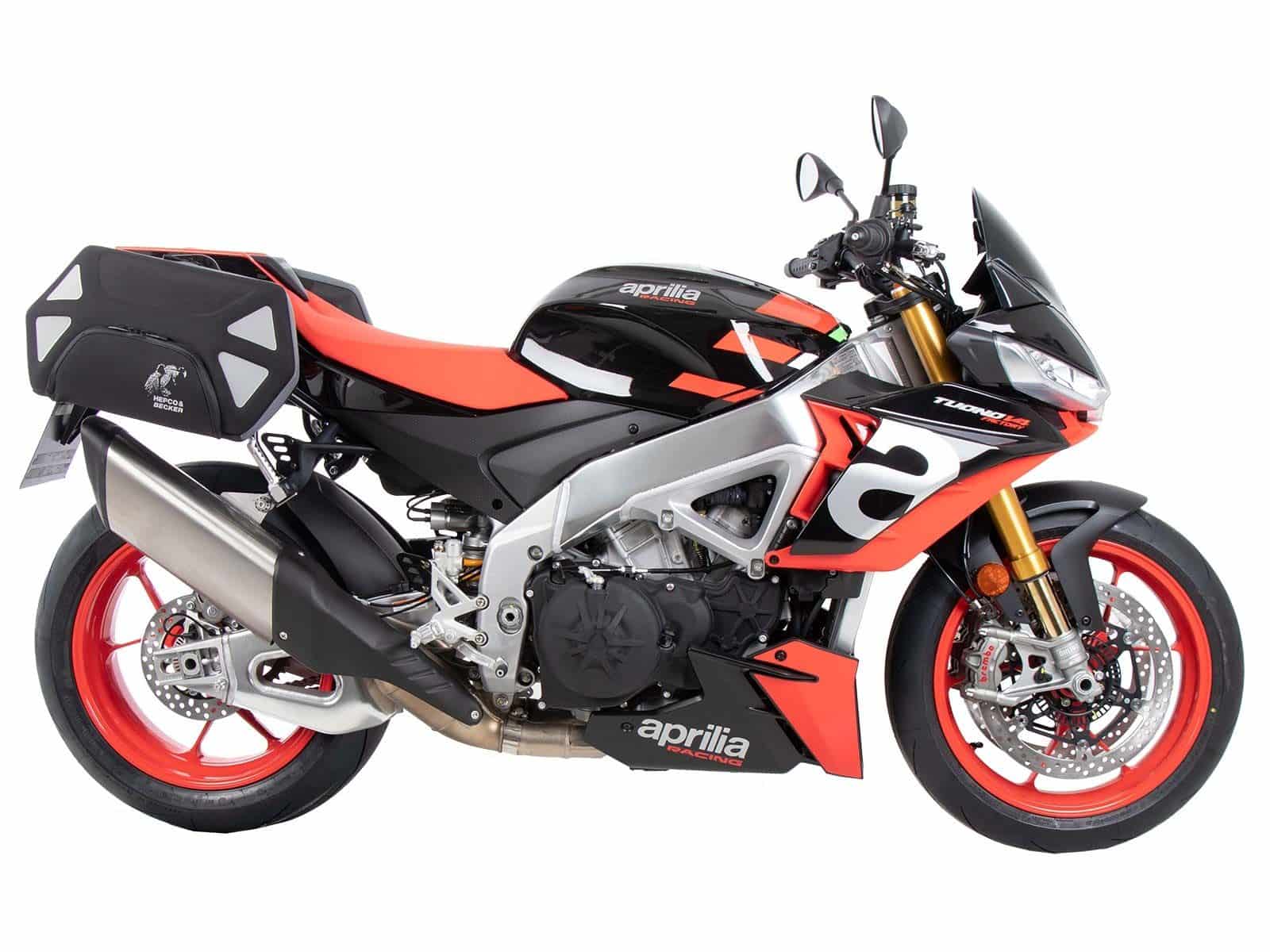 Soporte lateral C-Bow negro para Aprilia Tuono V4 Factory /RSV 4 /RSV 4 Factory (21-24) Hepco Becker