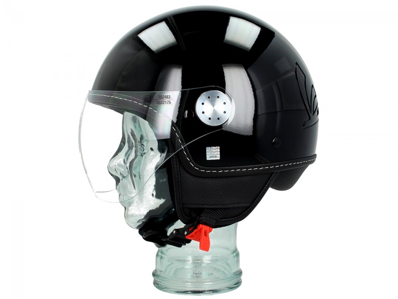 Casco Vespa jet Visera 3.0 negro talla XS