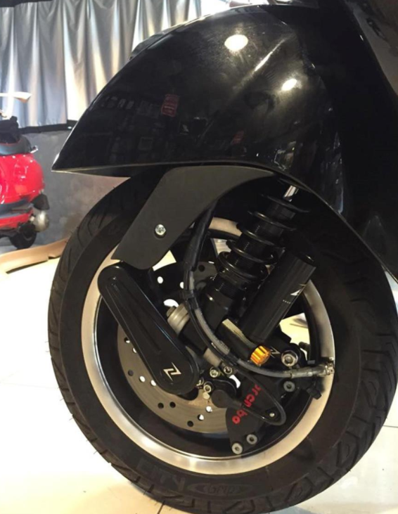 Amortiguador delantero "Black Edition" para Vespa GTS/GTS Super 125-300cc ('14-'16), negro