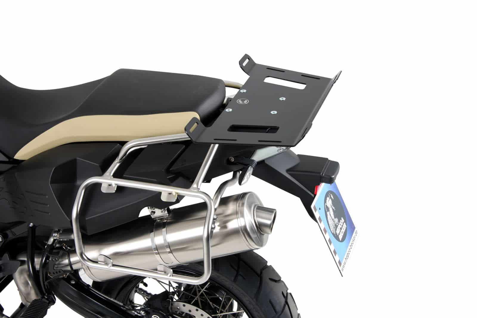 Extensión portaequipajes negro para BMW F 800 GS Adventure Hepco & Becker