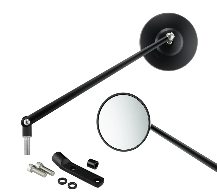 Retrovisor estándar izquierdo o derecho para Vespa PX 80-200ccm, negro