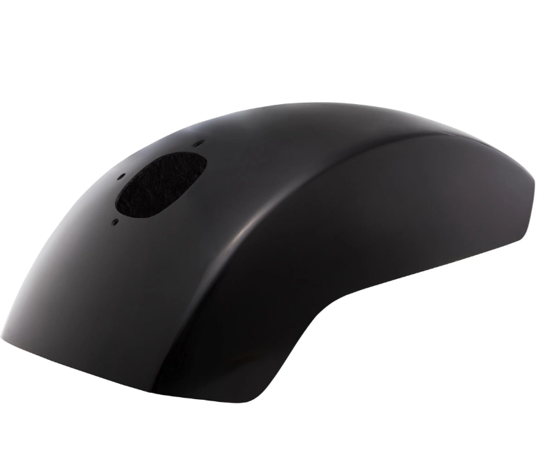 Guardabarros EVO II para Vespa PX 80-200ccm, GRP, pequeño, negro
