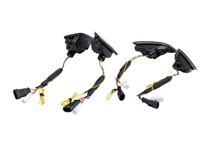 Kit indicador ZELIONI delantero y trasero para Vespa GTS/GTS Super/GTV 125-300cc, tintado