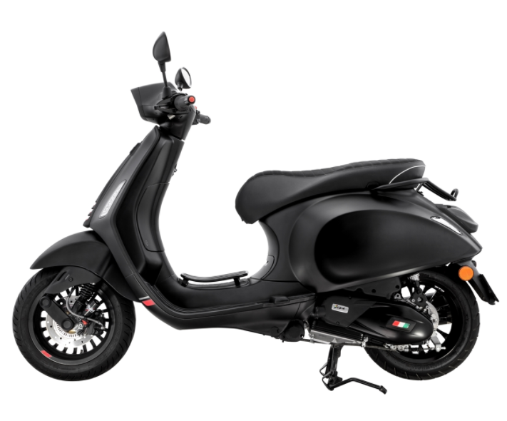 Portaequipajes escalonado negro para Vespa Primavera/Sprint 50-150ccm