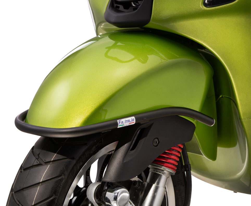 Guardabarros parachoques delantero para Vespa Primavera/Sprint/Elettrica 50-150ccm, negro mate