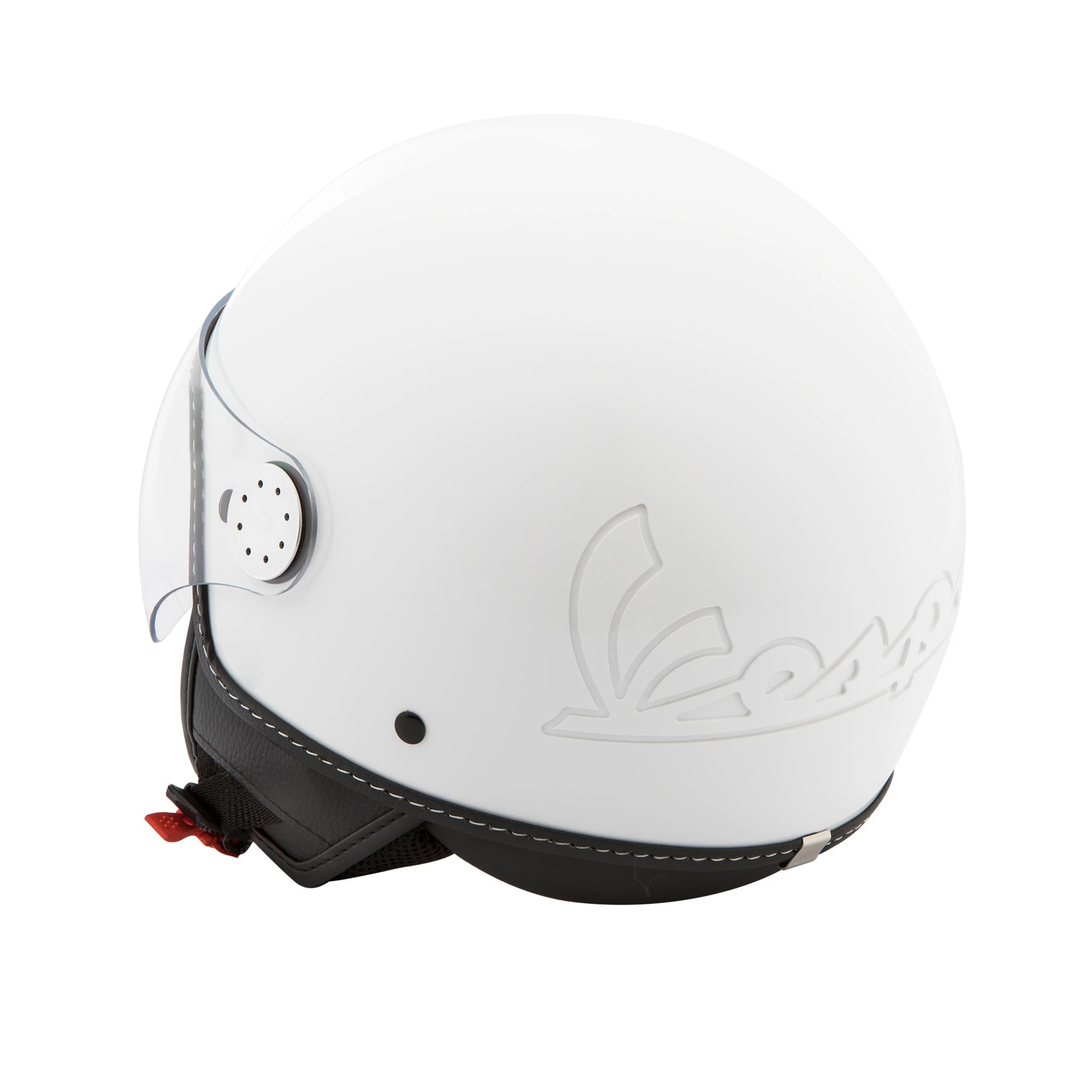 Casco Vespa jet Visera 4.0 color blanco vibe