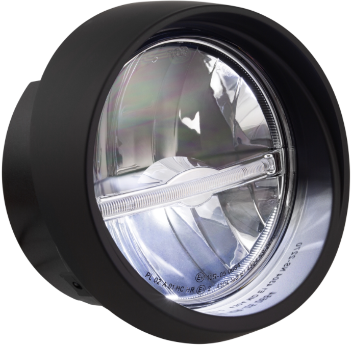 Faro LED para Vespa Primavera 50-150cc 2T/4T (-'18), negro mate