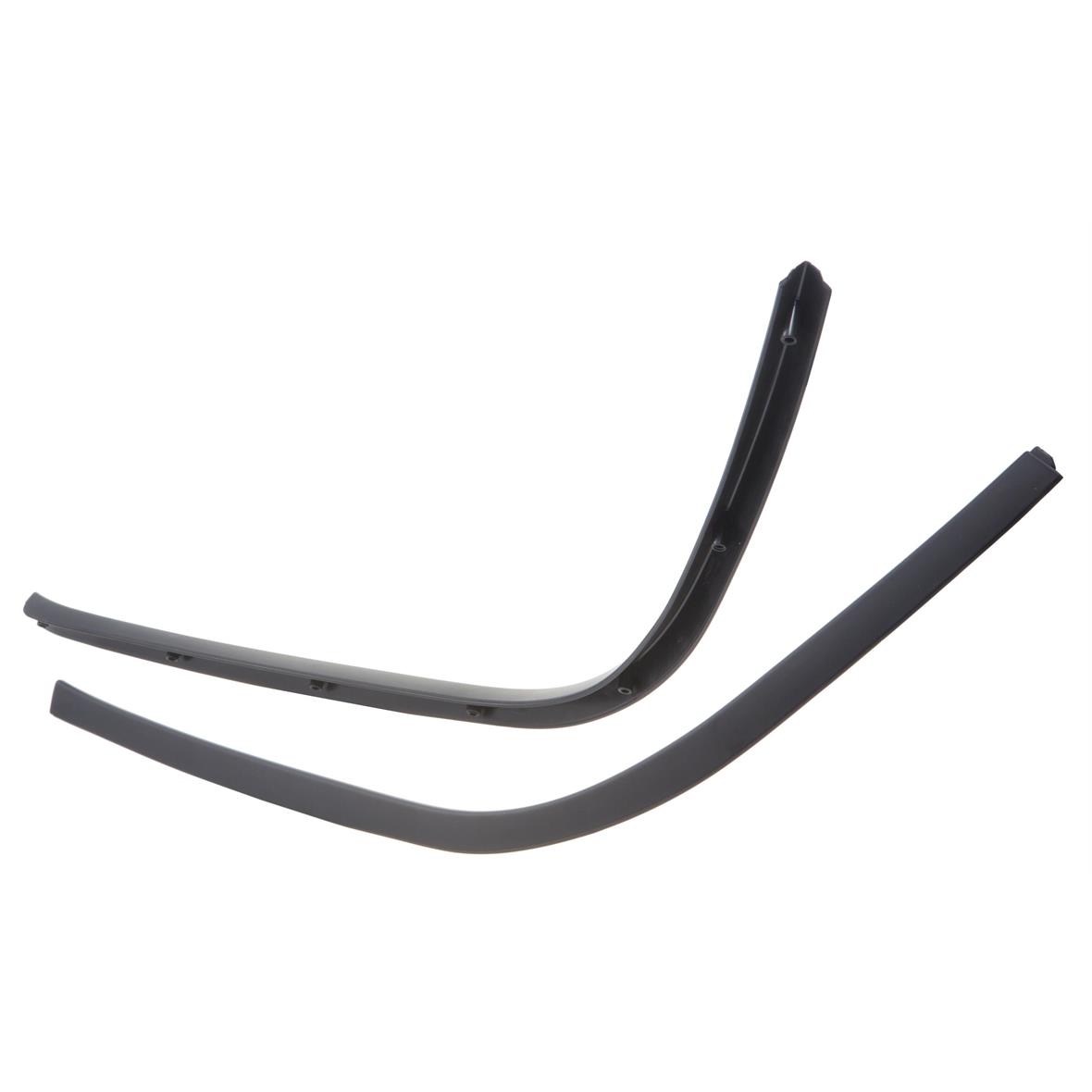 Estribo de tubo mono ranura negro mate para Vespa Primavera/Sprint 50-150ccm