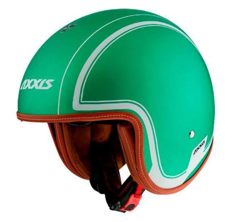 Casco Axxis Jet, Hornet SV Royal, verde mate
