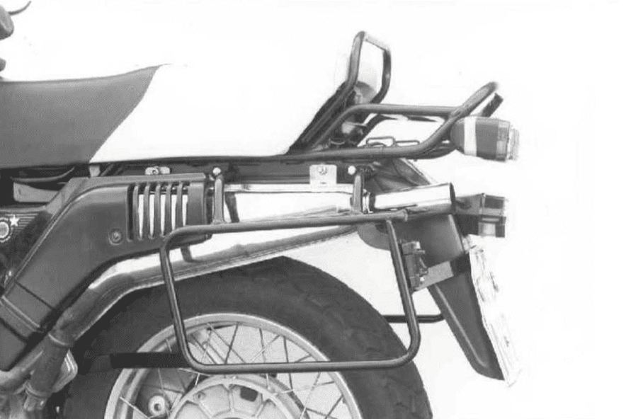 Portamaletas lateral fijo negro para BMW R 80 GS (88-94)/R 100 GS (87-94) Hepco & Becker