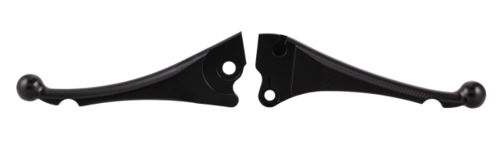 Juego de palanca de freno deportiva "Shorty 3D" izquierda/derecha para Vespa LX/LXV/S/Primavera/Sprint, negro