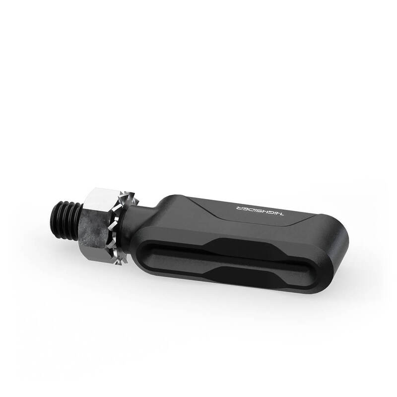 HIGHSIDER Pro Esagano-RS Carcasa del intermitente LED negro / lente gris humo (par), delantero y trasero