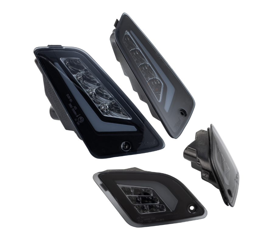 Kit indicador ZELIONI delantero y trasero para Vespa GTS/GTS Super/GTV 125-300cc, tintado