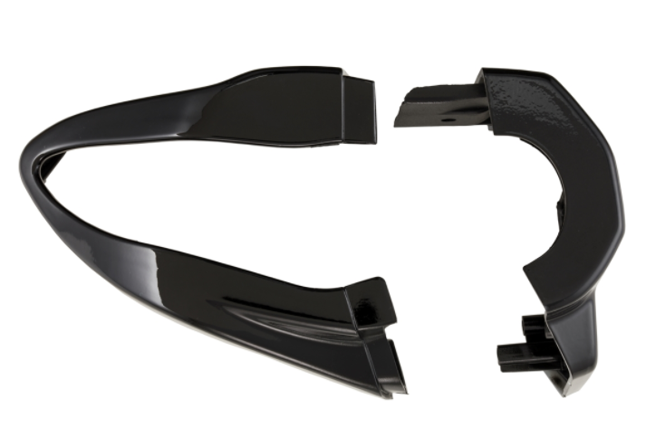 Tapa de la unidad de conmutación, derecha/izquierda, delantera/trasera para Vespa Primavera/Sprint, negro brillante