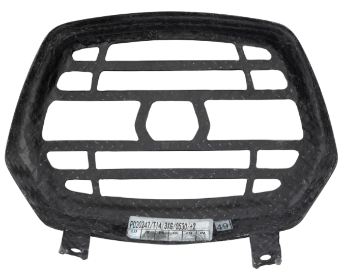 Anillo de luz con rejilla para Vespa Sprint 50-150cc 2T/4T ('13-'18), Carbono