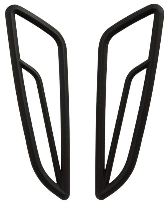 Rejilla indicadora derecha/izquierda, frontal para Vespa Primavera/Sprint 50-150cc 2T/4T AC, negro mate