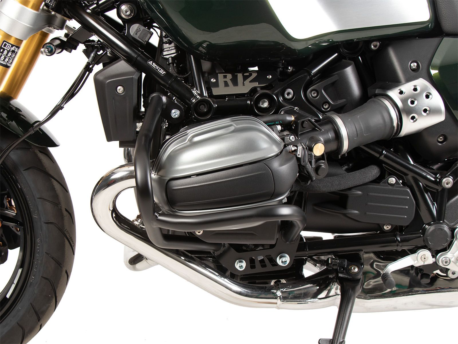 Protector de motor negro para BMW R 12 G/S (25-) Hepco & Becker