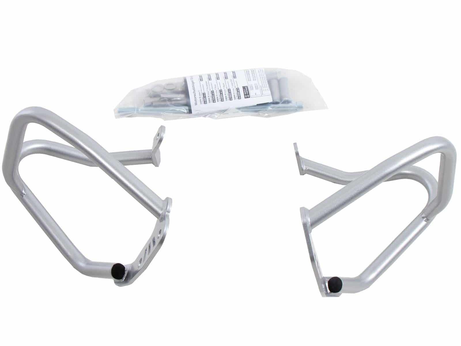 Guardamotor plateado para BMW R nineT Racer (17-23) Hepco & Becker