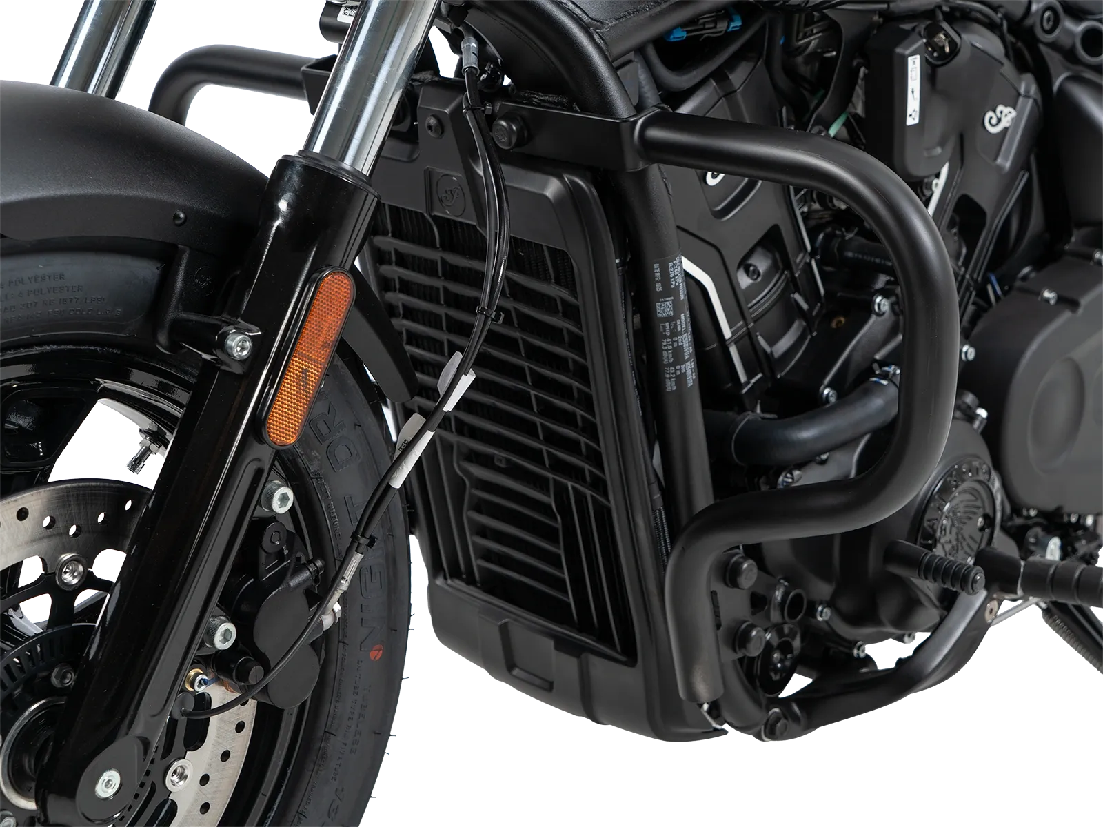 Guardamotor negro para Indian Scout Sixty Bobber (25-) Hepco & Becker