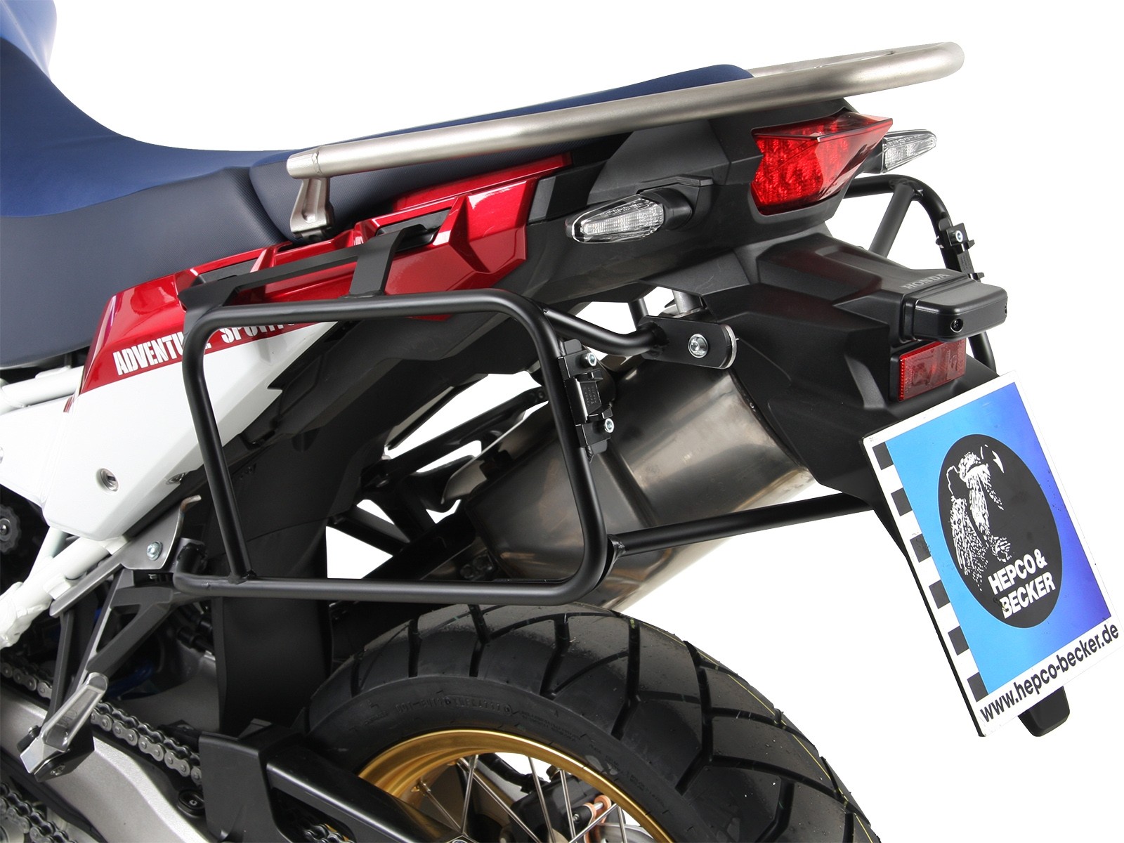 Portamaletas lateral fijo negro para Honda CRF 1000 Africa Twin (18-19) Hepco & Becker