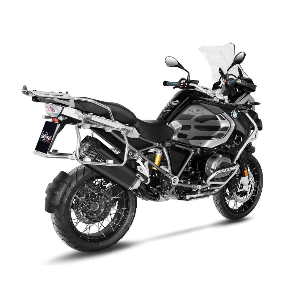 Sistema de escape LeoVince LV-12 para BMW R 1200 /1250 GS /Adventure, negro, slip on, E-certificate