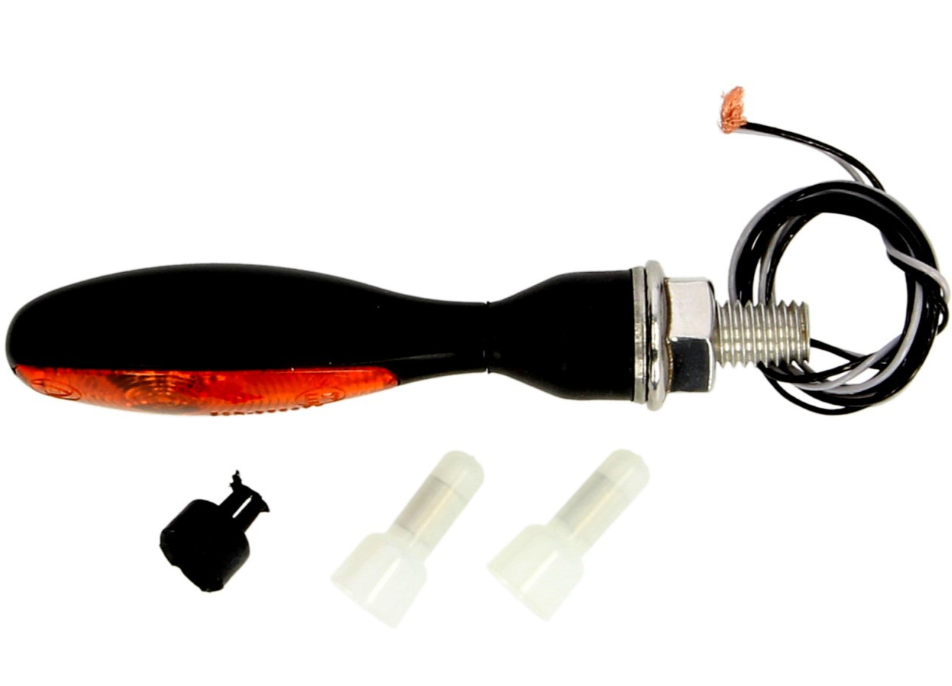Indicador Kellermann, Micro 1000 Halogen, acero, halógeno, HR/HL, 12 V, 6 W, negro satinado