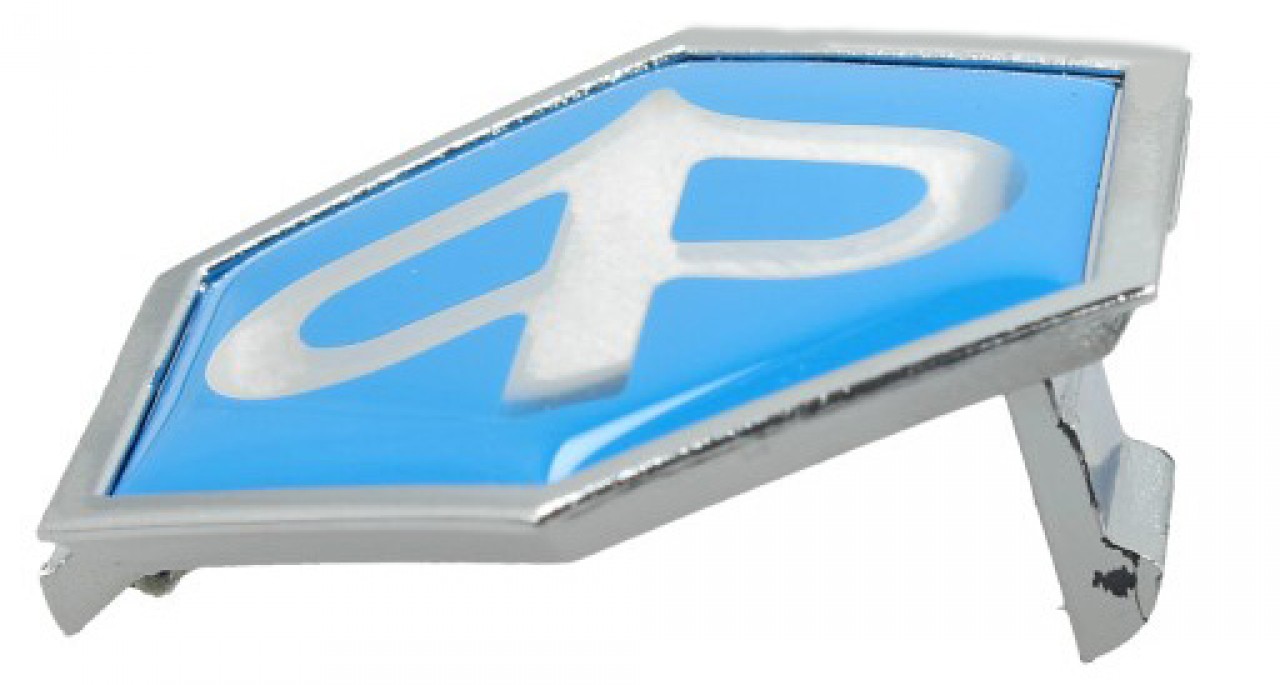 Emblema "PIAGGIO" cascada, azul
