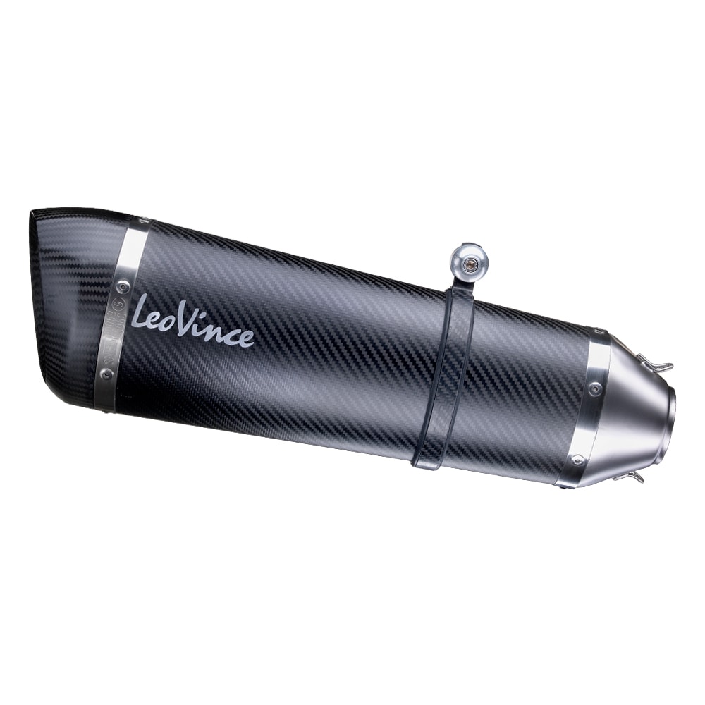 Sistema de escape LeoVince Factory S, carbono, slip on para Triumph Speed Triple 1050 RS / S (18-19)
